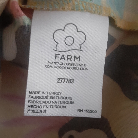 FARM RIO Colorful Women's Top with Toucan Print,size S - Picture 4 of 7